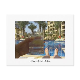 Cheers from Dubai postcard