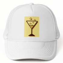 Cheers Glass of Bubbly Print Hat