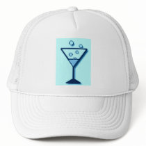 Cheers Glass of Bubbly Print Hat