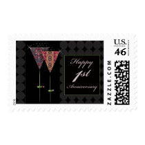 Cheers - Happy 1st Anniversary Stamps