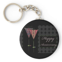 Cheers - Happy Anniversary keychains