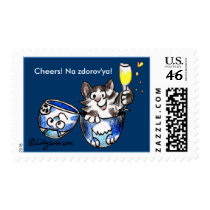 Cheers! Na zdorov'ya! Custom Postage Stamp by zooogle Cheers! Na zdorov'ya! Custom Postage Stamp