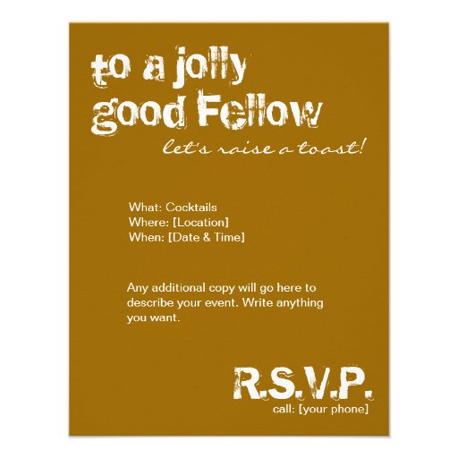 Cheers Party Invitation