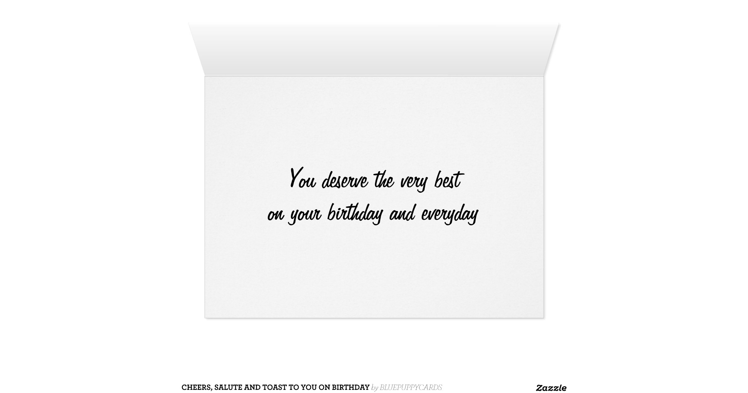 CHEERS, SALUTE AND TOAST TO YOU ON BIRTHDAY GREETING CARD Zazzle