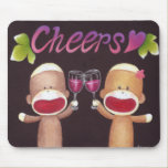 Cheers Sock Monkeys Mousepad