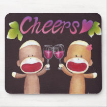 Cheers Sock Monkeys Mousepad