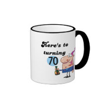 Cheers to 70 Birthday Tshirts and Gifts Coffee Mug