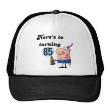Cheers to 85 Birthday Tshirts and Gifts Trucker Hats