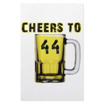 Cheers to Fourty Four. Birthday Custom Stationery
