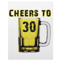 Cheers to Thirty . Birthday Customized Letterhead
