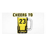Cheers to Twenty Three. Birthday Personalized Photo Card