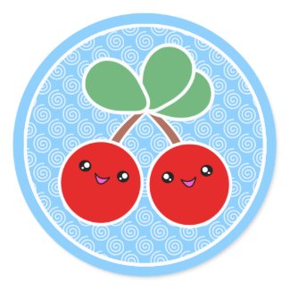 Cheery Cherries Kawaii Stickers sticker