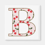 Cheery Cherry B Fridge Magnet
