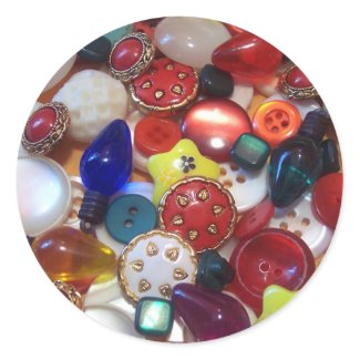 Cheery Christmas Button Collage sticker