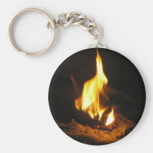 Cheery Fire Picture from Home P5230008 Key Chain