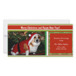 Cheery Holiday Greetings Custom Photo Personalized Personalized Photo Card