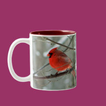 Cheery Red Cardinal Mug mugs