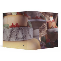 Cheese and fruit 3 ring binder