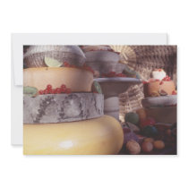 Cheese and fruit invitations