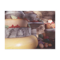 Cheese and fruit postcards