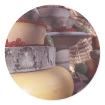 Cheese and fruit stickers