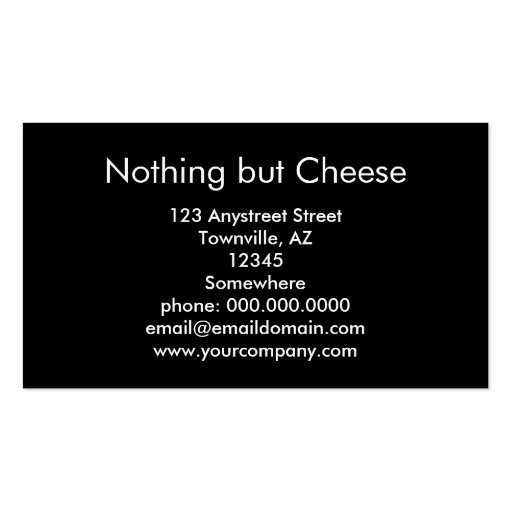 cheese business card (back side)
