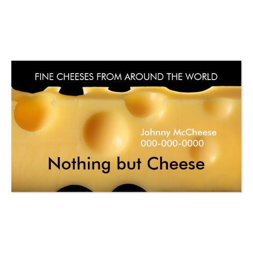 cheese business card (front side)