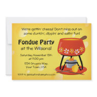 Cheese Fondue Party Invitation invitation