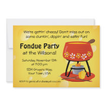 Cheese Fondue Party Invitation