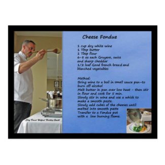 Cheese Fondue Recipe Fondue Postcard