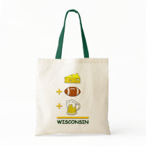 Cheese Football Beer Wisconsin Bags