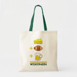 Cheese Football Beer Wisconsin Bags