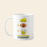 Cheese Football Beer Wisconsin mugs
