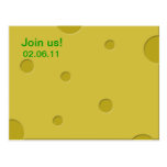 cheese invite post cards