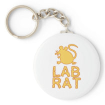 Cheese Lab Rat Keychain