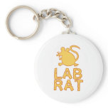 Cheese Lab Rat Keychain