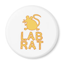 Cheese Lab Rat magnets by SuperBug Cheese Lab Rat magnets