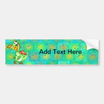 Cheese Loving Dragon Bumper Sticker