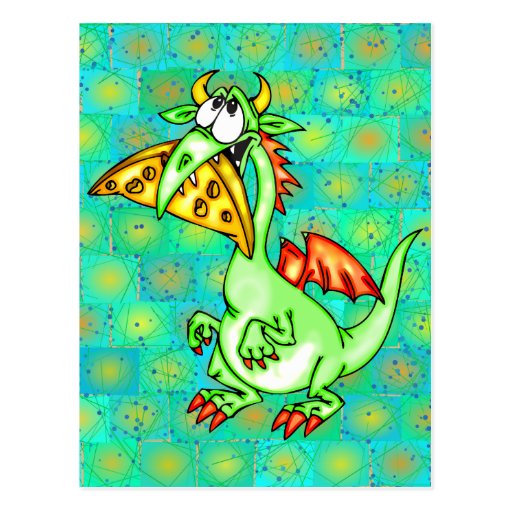 Cheese Loving Dragon Postcard