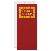 Cheese Maker Vintage Kitchen Art Custom Rack Cards