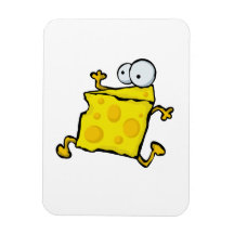 Cheese On The Run Rectangle Magnets