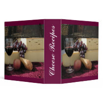 Cheese Recipes 3 Ring Binder