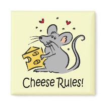 Cheese Rules magnet