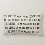 Cheese to my macaroni pillow