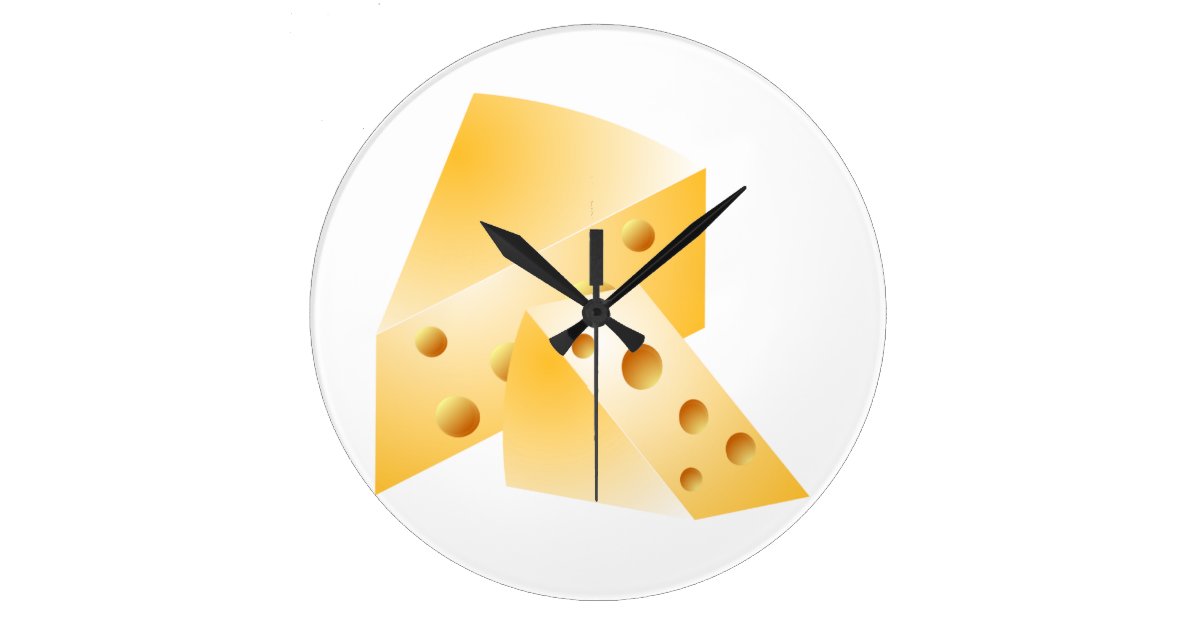 Cheese Wall Clock Zazzle