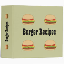 Cheeseburger Avery Binder