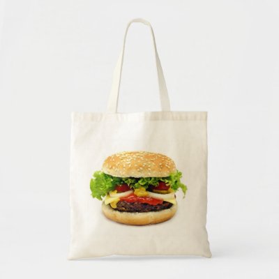 Cheeseburger Canvas Bag