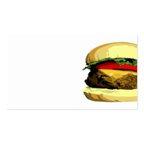 artsprojekt, cheeseburger, food, grill, restaurant, chef, cook, burger, Visitkort med brugerdefineret grafisk design
