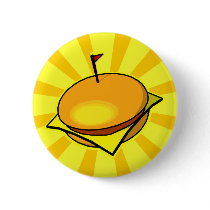 CHEESEBURGER Button by kooky CHEESEBURGER Button