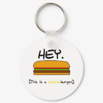 Cheeseburger Keychain by KTownEgghead Cheeseburger Keychain